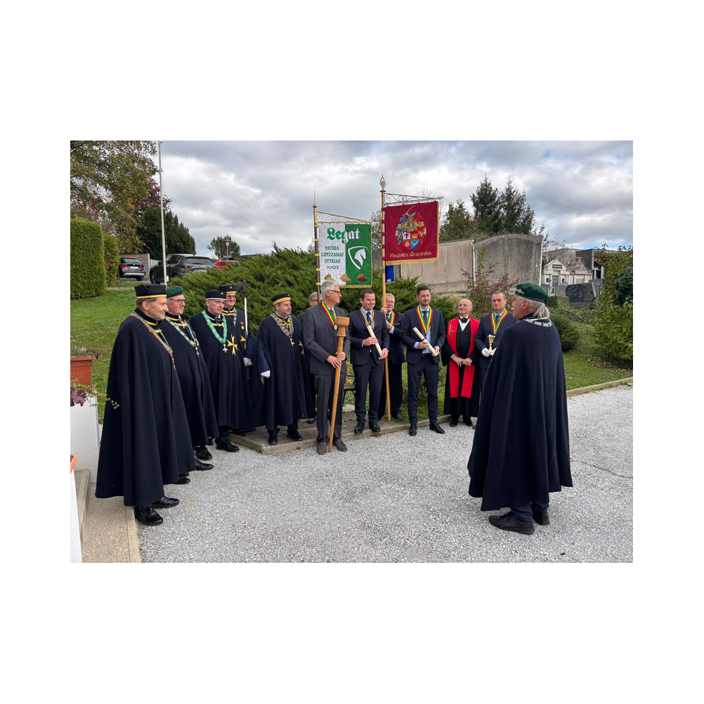 Komtureifest in Gleisdorf, Kirche, Akreditierungen, Gruppenbilder und Ausklang