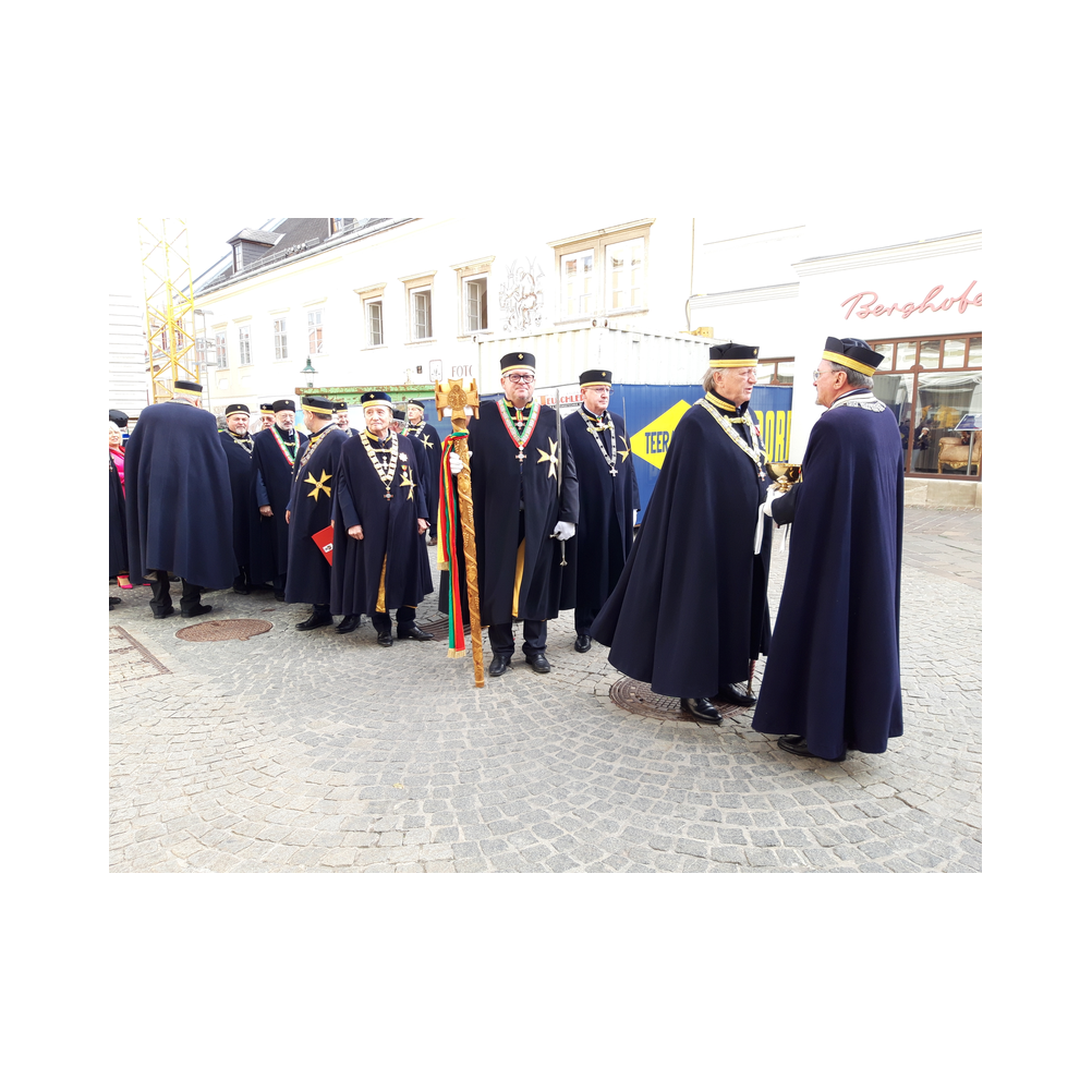 Stiftungsfest 2021 in Eisenstadt, Festzug und Kirche, Ausklang