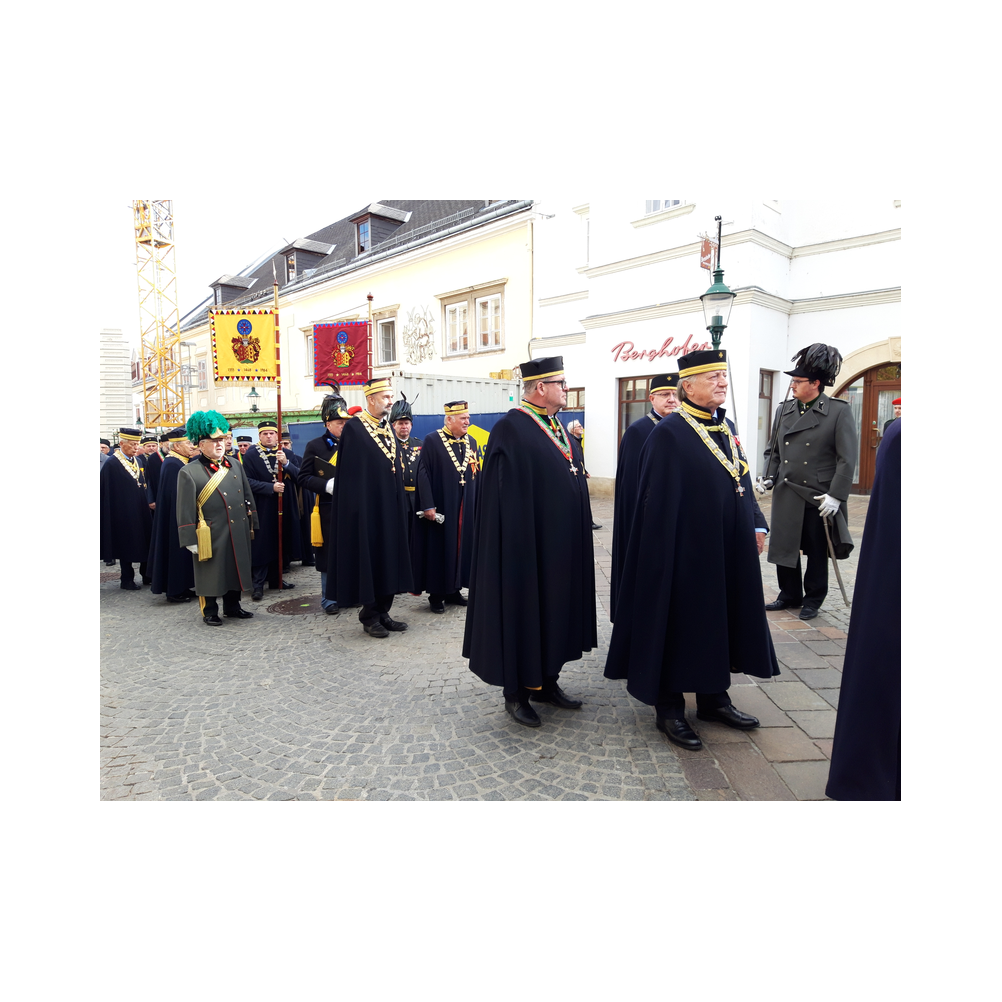 Stiftungsfest 2021 in Eisenstadt, Festzug und Kirche, Ausklang