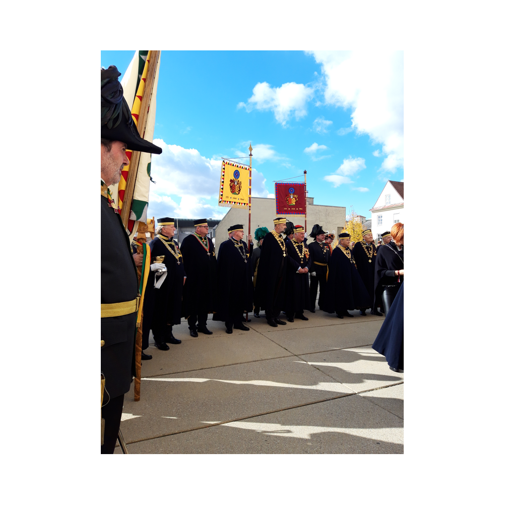 Stiftungsfest 2021 in Eisenstadt, Festzug und Kirche, Ausklang