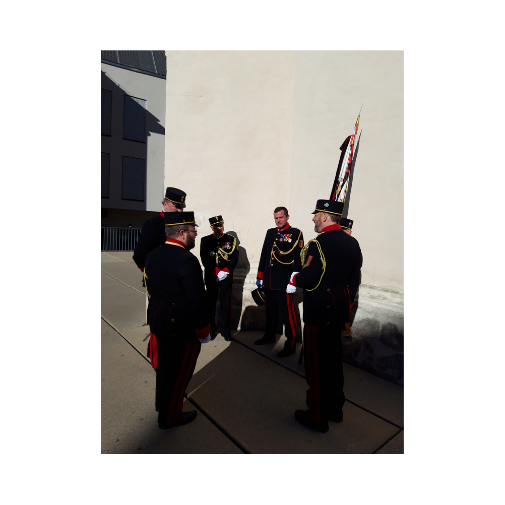 Stiftungsfest 2021 in Eisenstadt, Festzug und Kirche, Ausklang