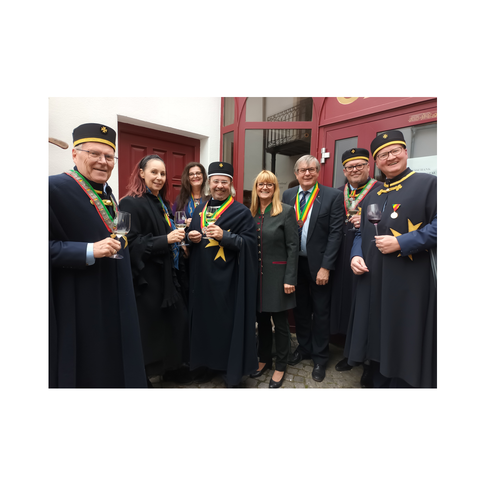 Stiftungsfest 2022 in Eisenstadt, Nobilitierung von Heinrich Zichtl und Alfred Jarema zum Eques, Festzug, Kirche und Ausklang