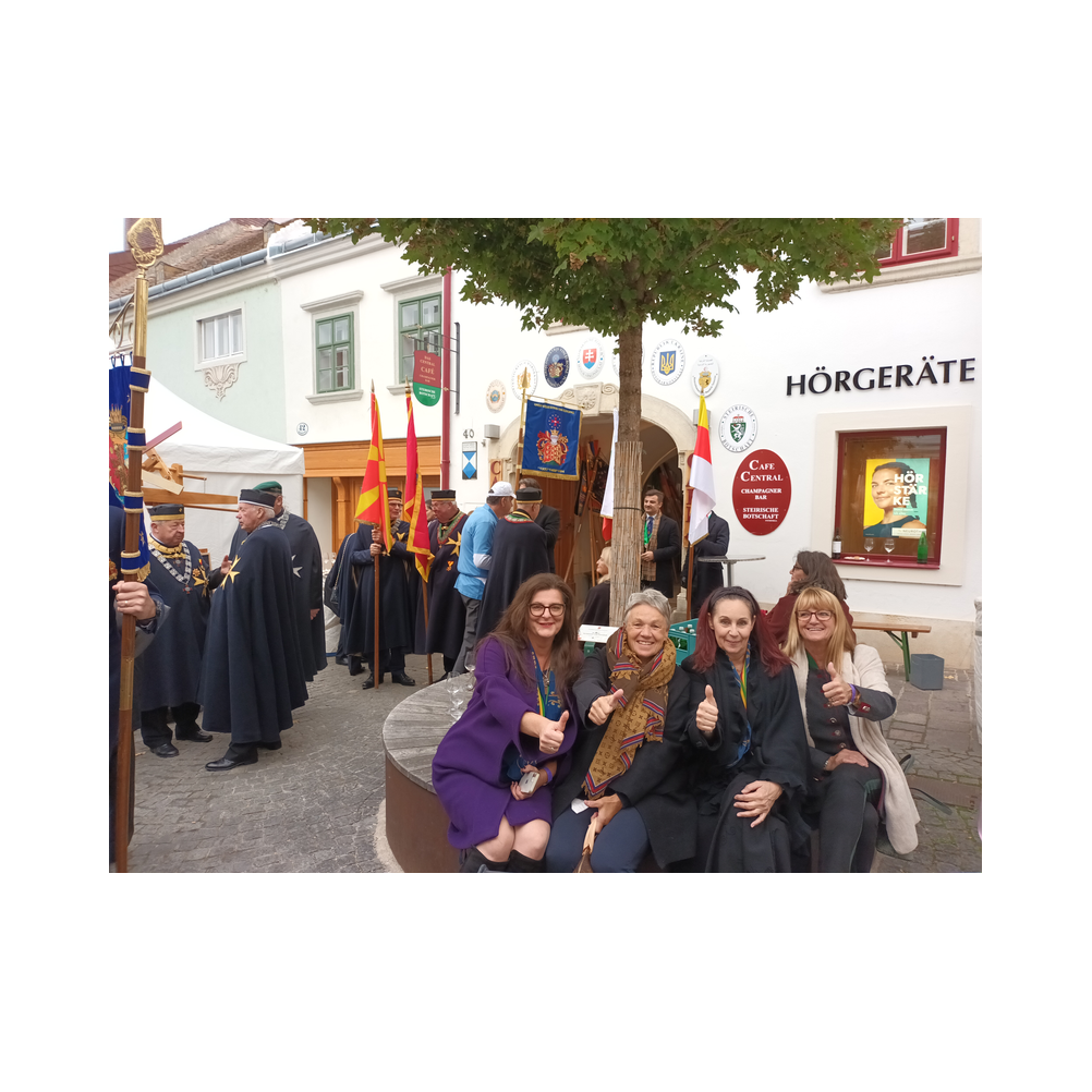 Stiftungsfest 2022 in Eisenstadt, Nobilitierung von Heinrich Zichtl und Alfred Jarema zum Eques, Festzug, Kirche und Ausklang