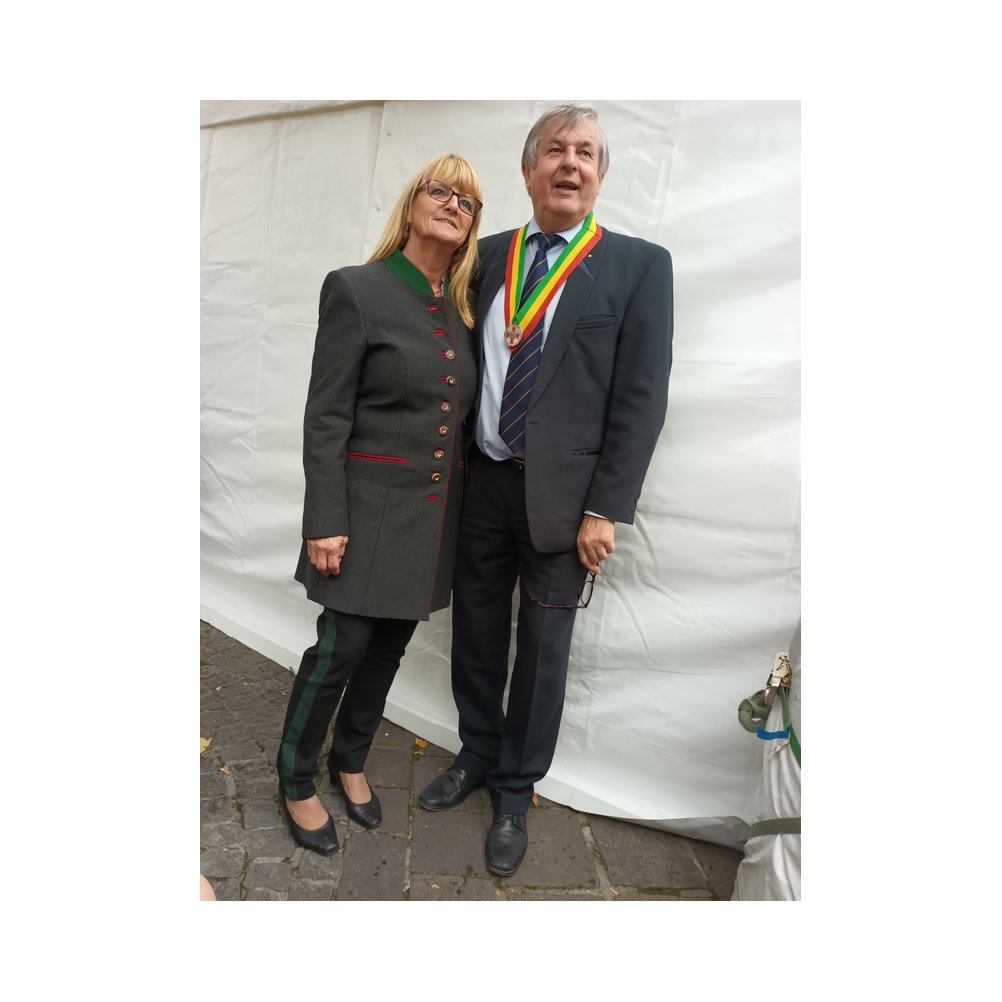 Stiftungsfest 2022 in Eisenstadt, Nobilitierung von Heinrich Zichtl und Alfred Jarema zum Eques, Festzug, Kirche und Ausklang