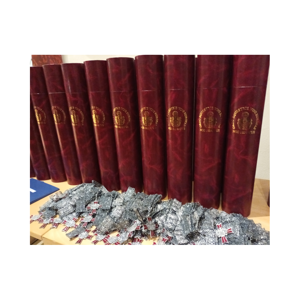 Stiftungsfest 2022 in Eisenstadt, Nobilitierung von Heinrich Zichtl und Alfred Jarema zum Eques, Festzug, Kirche und Ausklang