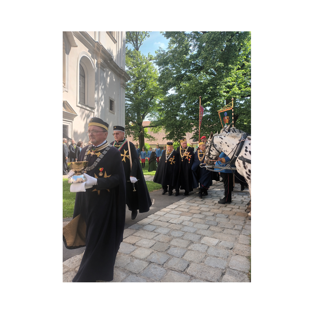 Consulatsfest Steiermanr an der Grenze zu Radkersburg, Agappe, Festzug, Kirche und Festrede bei der Einweihung des Friedensdekmals Galus Pacis