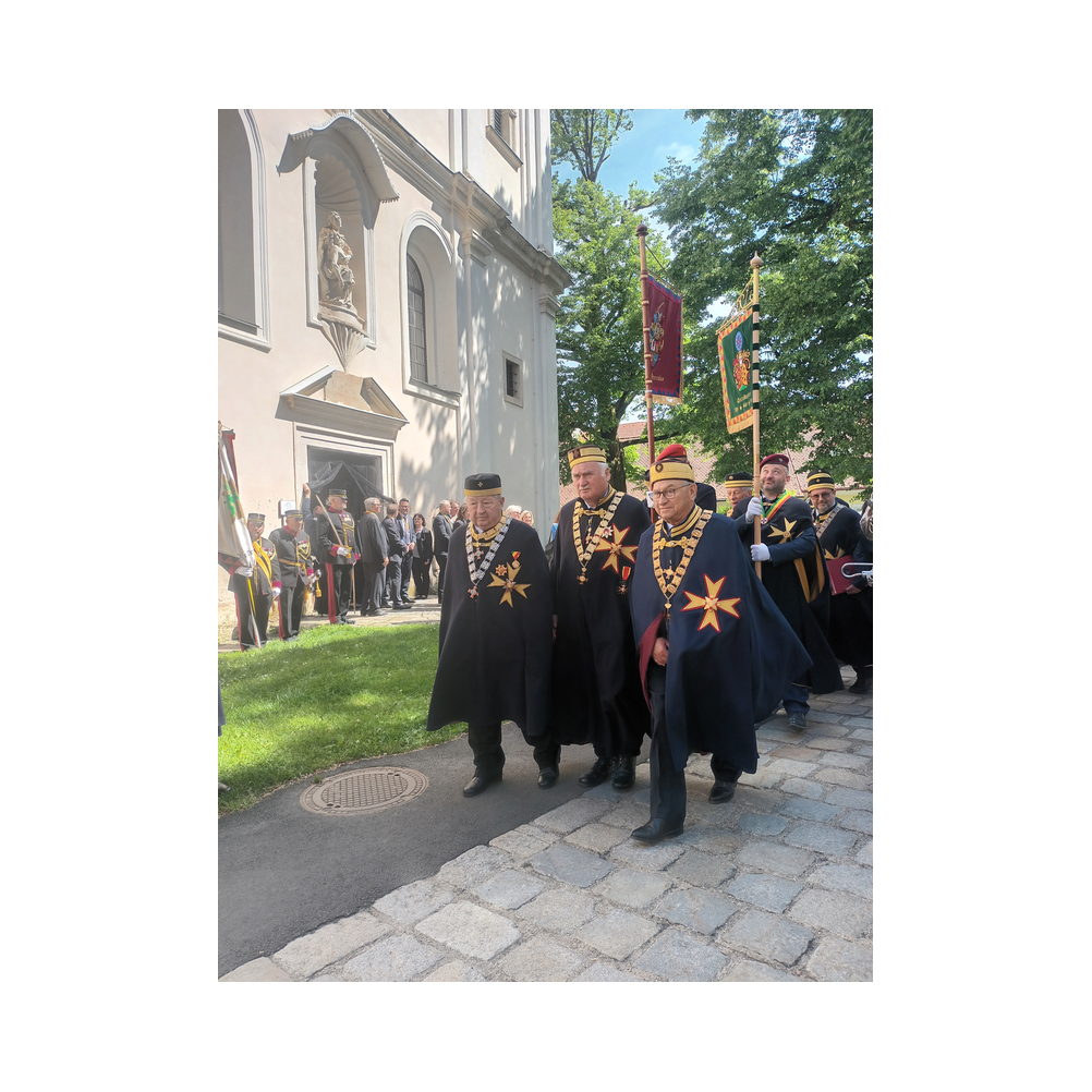 Consulatsfest Steiermanr an der Grenze zu Radkersburg, Agappe, Festzug, Kirche und Festrede bei der Einweihung des Friedensdekmals Galus Pacis