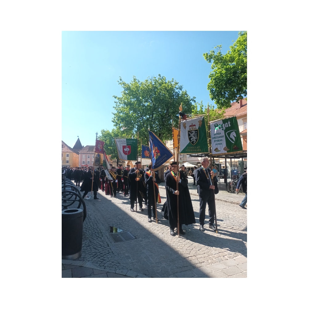 Consulatsfest Steiermanr an der Grenze zu Radkersburg, Agappe, Festzug, Kirche und Festrede bei der Einweihung des Friedensdekmals Galus Pacis