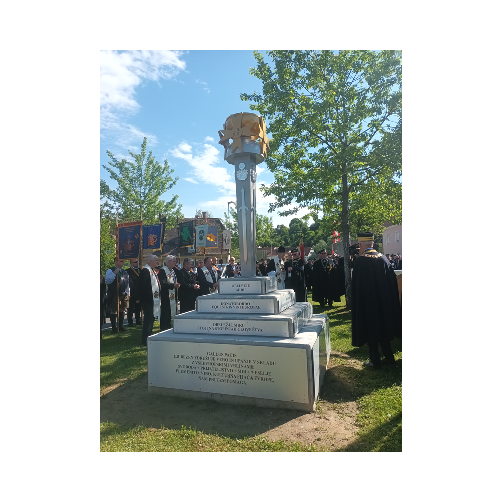 Consulatsfest Steiermanr an der Grenze zu Radkersburg, Agappe, Festzug, Kirche und Festrede bei der Einweihung des Friedensdekmals Galus Pacis