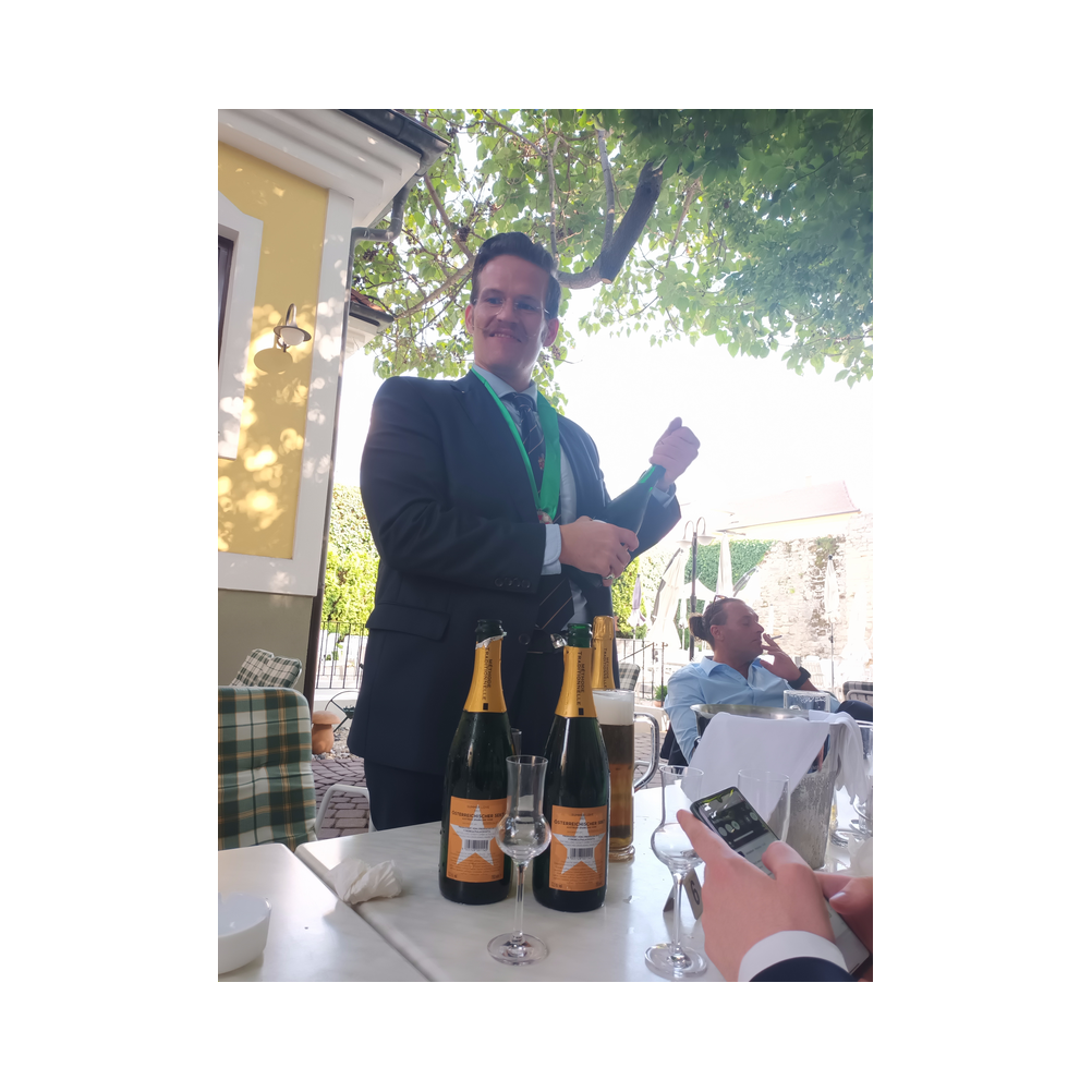 Pan Euroüpa Picknick vor dem Landhaus in Eisenstadt. Aufstellung und Festzug. Bilder von der Grenze zu Ungarn.