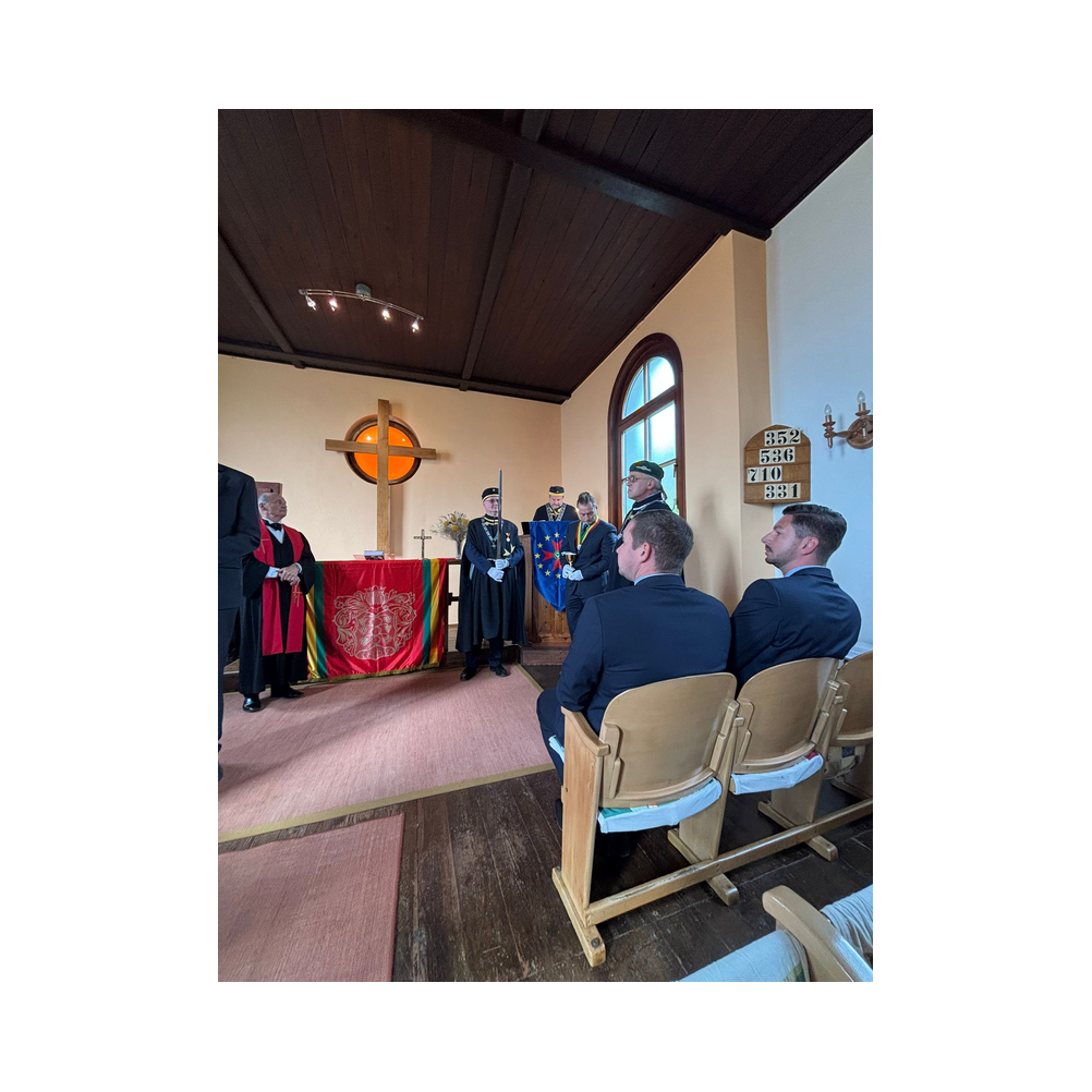 Komtureifest in Gleisdorf, Kirche, Akreditierungen, Gruppenbilder und Ausklang