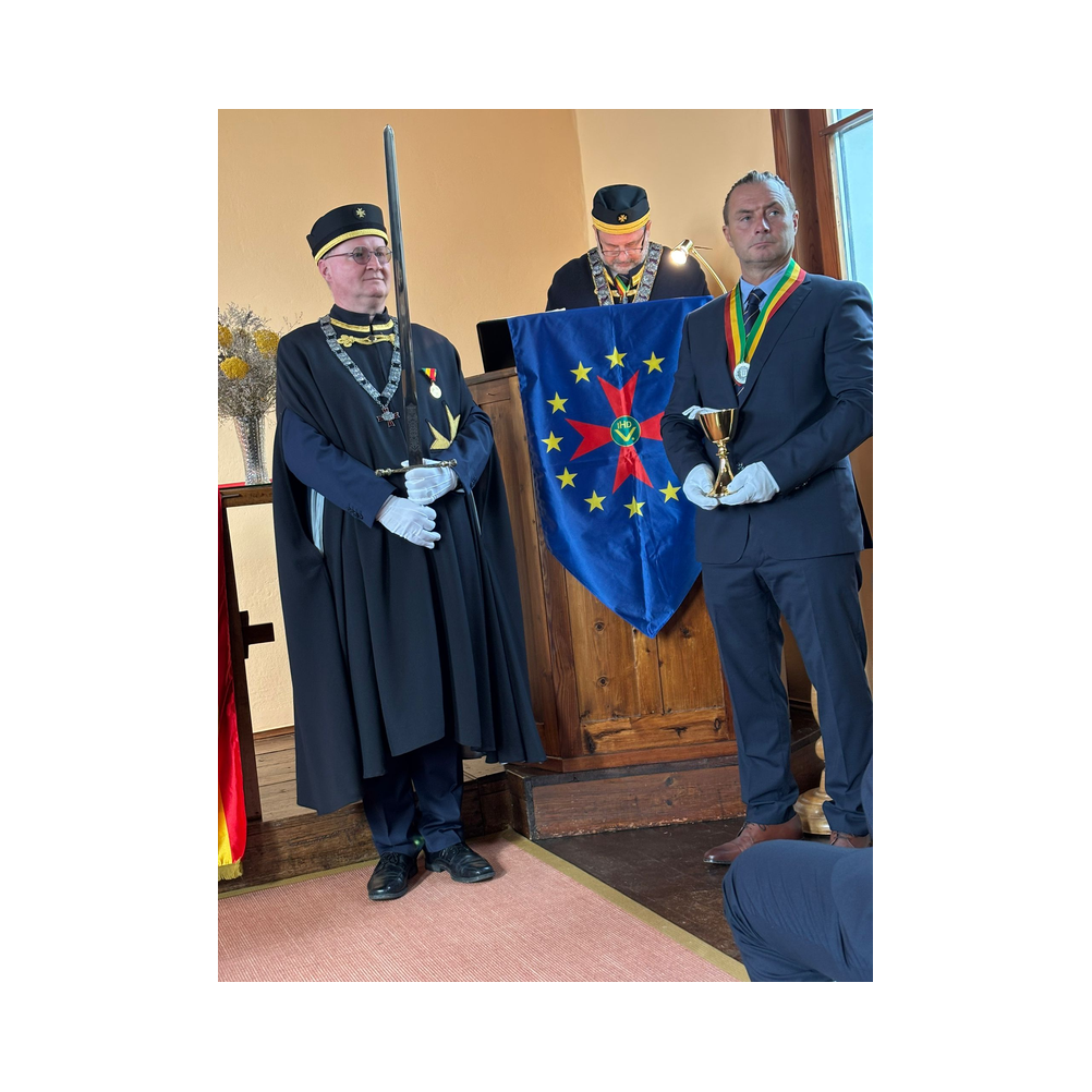 Komtureifest in Gleisdorf, Kirche, Akreditierungen, Gruppenbilder und Ausklang