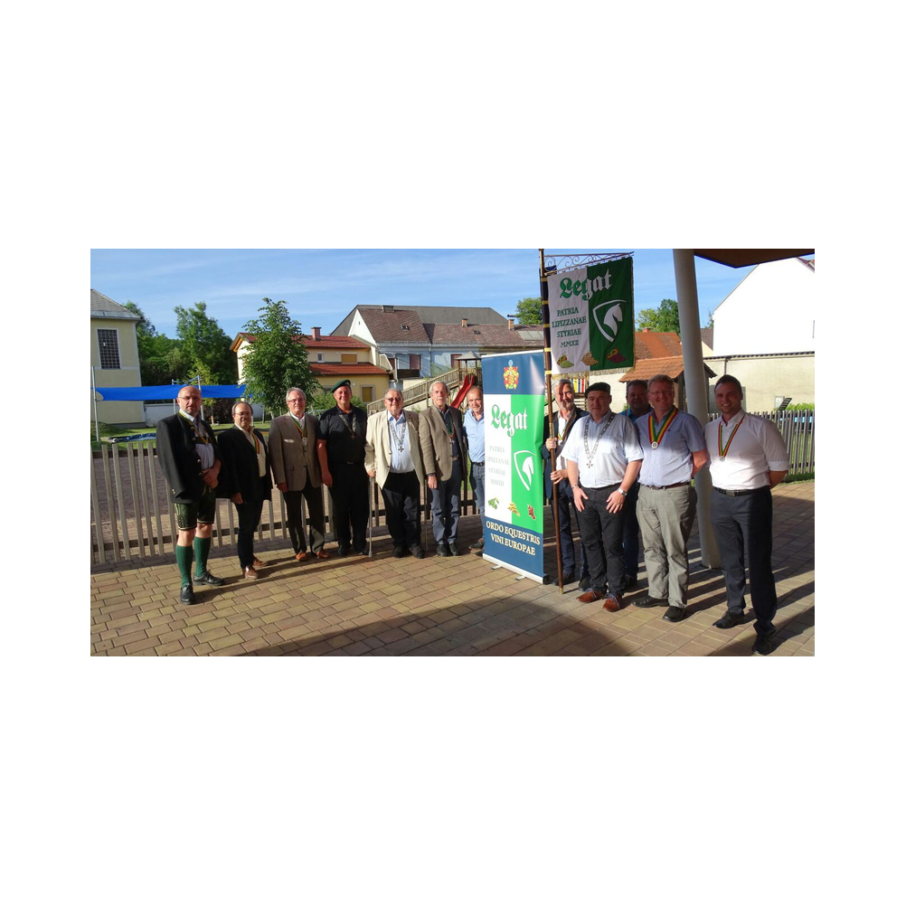 Marschallschulung beim Legat Patria Lipizzanae Styriae, Vor und in der Kirche und im Pfarrsaal