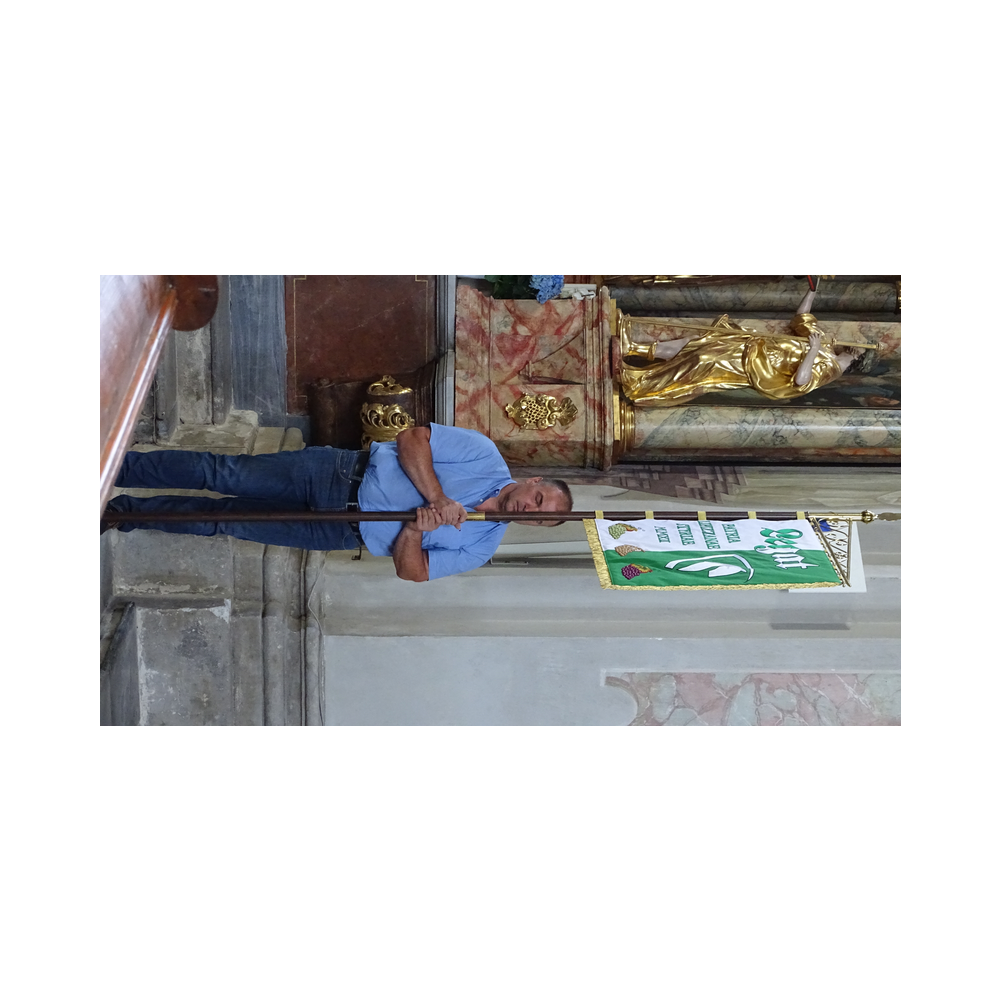 Marschallschulung beim Legat Patria Lipizzanae Styriae, Vor und in der Kirche und im Pfarrsaal