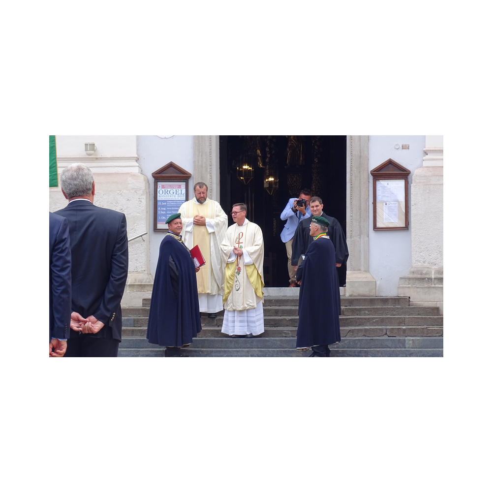Legatsfest in Leoben, 2017. Viele Gäste, Messe in der Kirche und Ausklang