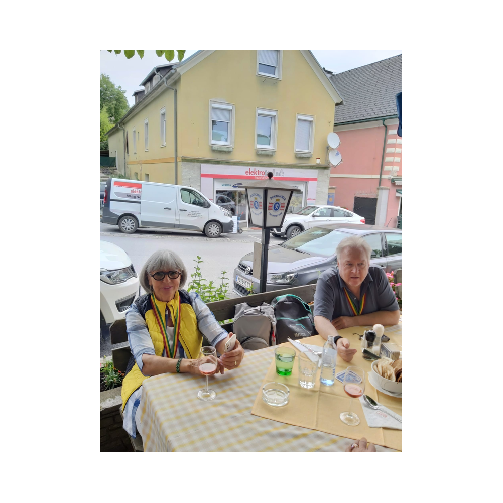 Schmankerlwanderung in Ligist vom Legat Patria Lipizzanae Styriae, Ansprache, Speisen und Ausklang