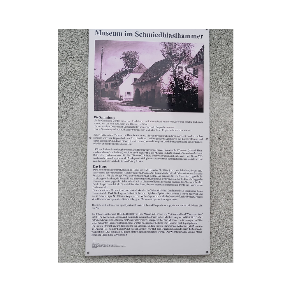 Schmankerlwanderung in Ligist vom Legat Patria Lipizzanae Styriae, Ansprache, Speisen und Ausklang