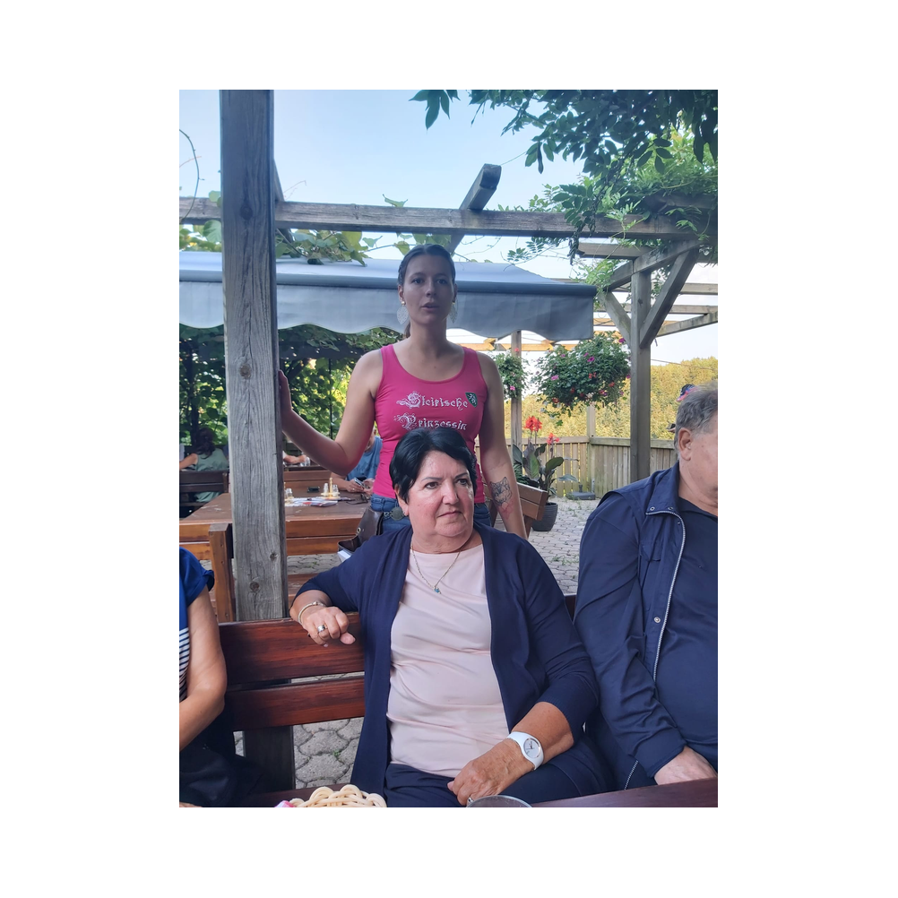 Schmankerlwanderung in Ligist vom Legat Patria Lipizzanae Styriae, Ansprache, Speisen und Ausklang