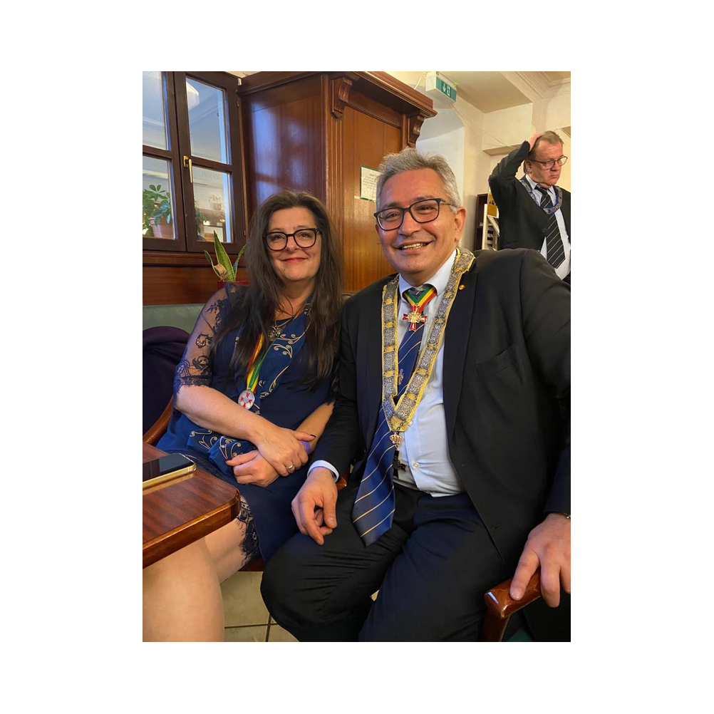 Stiftungsfest 2022 in Eisenstadt, Nobilitierung von Heinrich Zichtl und Alfred Jarema zum Eques, Festzug, Kirche und Ausklang