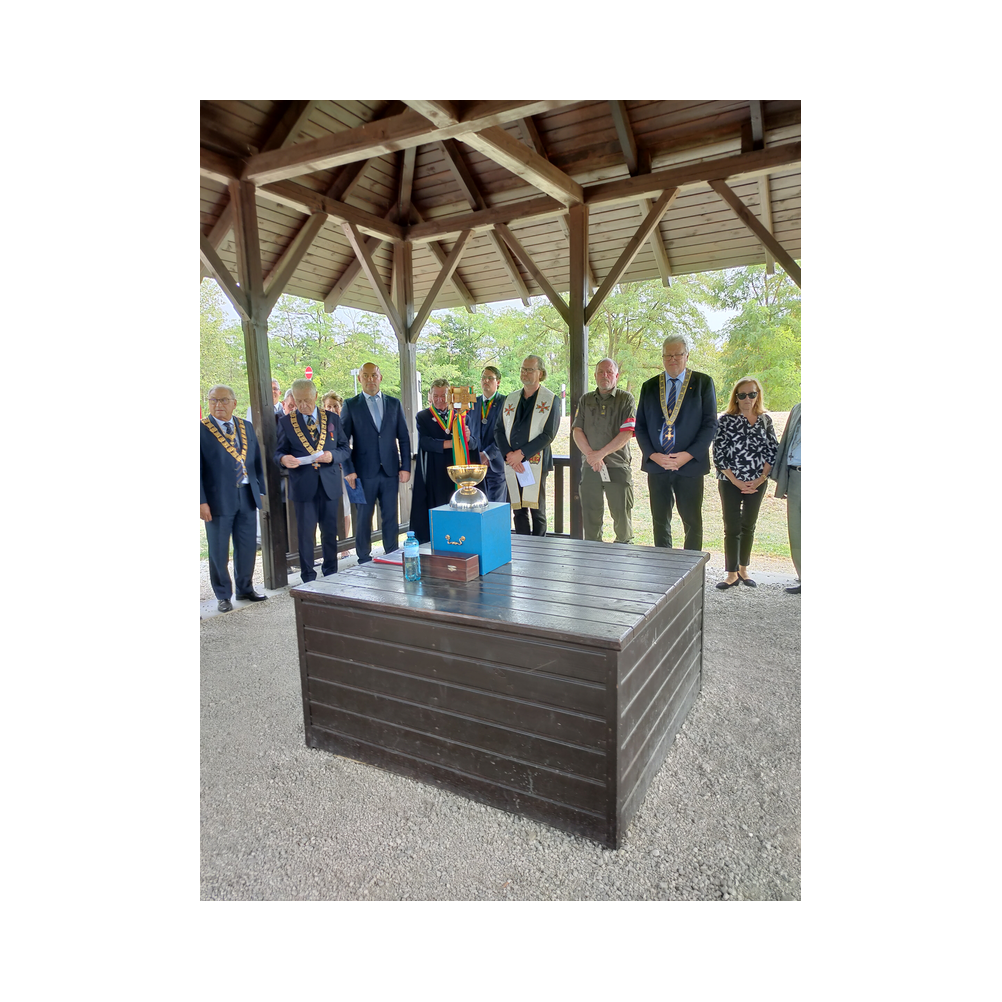 Pan Europa Pricknick in Eisenstadt am Europatisch und Festlichkeit an der Grenze zu Ungarn 