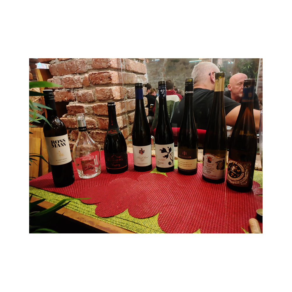 Tafelrunde Legat Leoben, Weine und Speisen