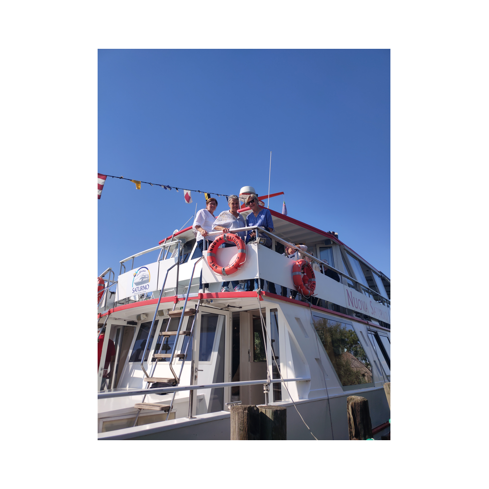 Besuch Consulat Italien, Schiffsfahrt in der Lagune von Marano, Gäste, Speisen und Getränke