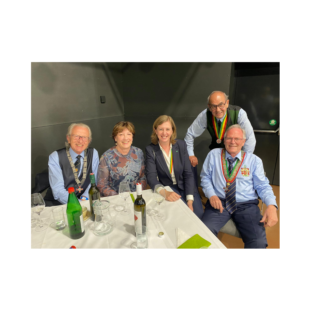 Consulatsfest Steiermanr an der Grenze zu Radkersburg, Agappe, Festzug, Kirche und Festrede bei der Einweihung des Friedensdekmals Galus Pacis