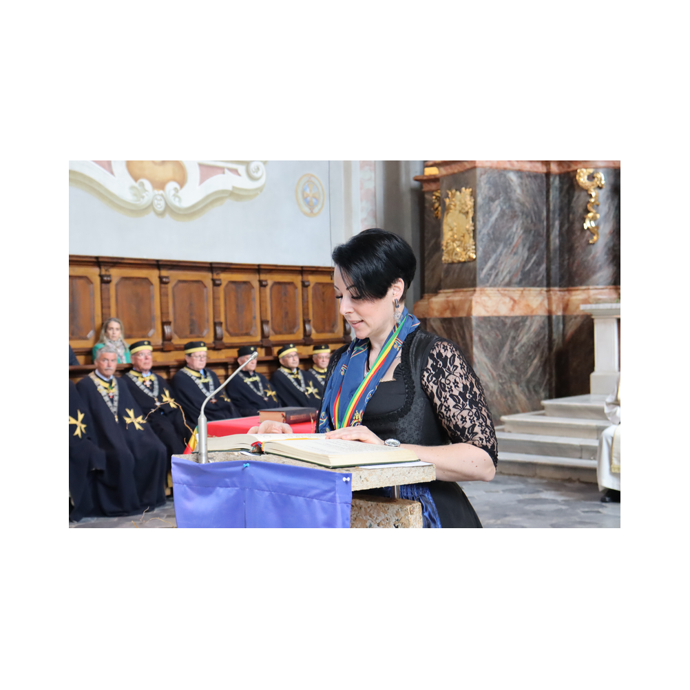 Legastsfest 10 Jahre Legat Patria Lipizzanae Styriae, Vorprogramm in Piber, Agappe in Köflach, Festzug zur Kirche, Fest in der Kirche, Essen beim Windl, Überreichung der Skulptur von Elisabeth Raunig an Karl von Hanbsburg, Ausklang