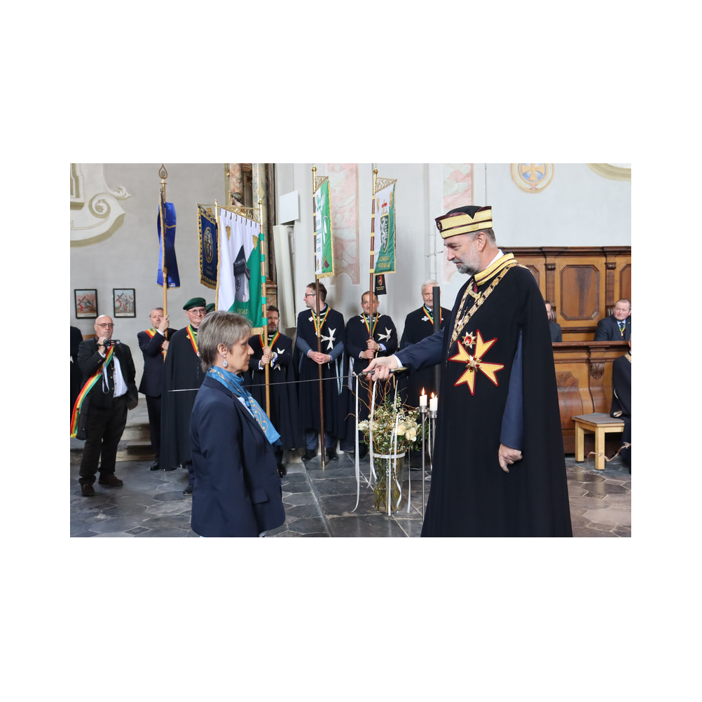 Legastsfest 10 Jahre Legat Patria Lipizzanae Styriae, Vorprogramm in Piber, Agappe in Köflach, Festzug zur Kirche, Fest in der Kirche, Essen beim Windl, Überreichung der Skulptur von Elisabeth Raunig an Karl von Hanbsburg, Ausklang