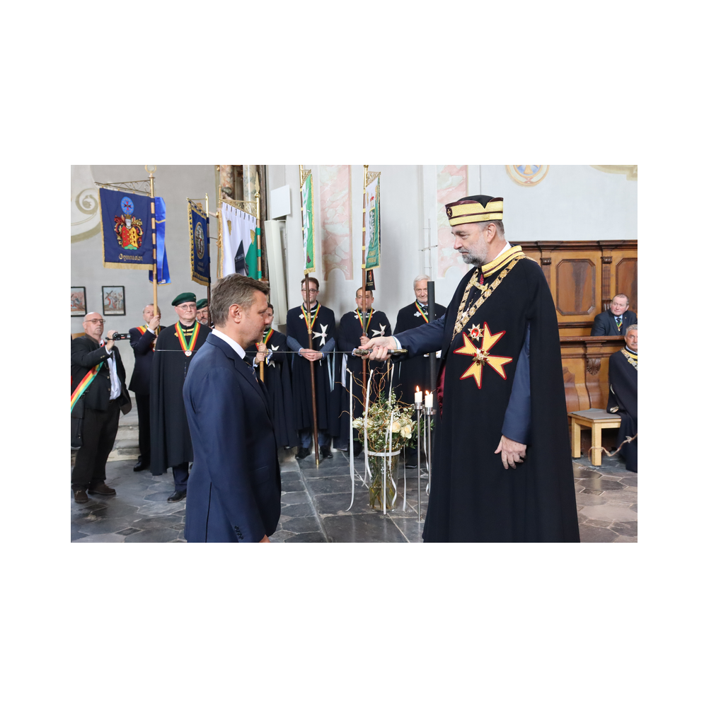 Legastsfest 10 Jahre Legat Patria Lipizzanae Styriae, Vorprogramm in Piber, Agappe in Köflach, Festzug zur Kirche, Fest in der Kirche, Essen beim Windl, Überreichung der Skulptur von Elisabeth Raunig an Karl von Hanbsburg, Ausklang