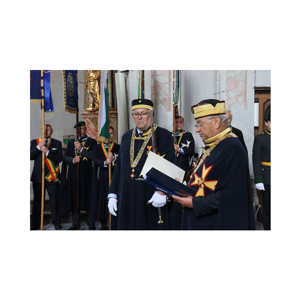 Legastsfest 10 Jahre Legat Patria Lipizzanae Styriae, Vorprogramm in Piber, Agappe in Köflach, Festzug zur Kirche, Fest in der Kirche, Essen beim Windl, Überreichung der Skulptur von Elisabeth Raunig an Karl von Hanbsburg, Ausklang