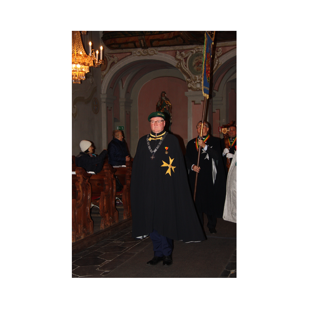 Weinsegnung in der Stadtpfarrkirche Köflach, im Dezember 2024. Segnung in der Kirche, Agappe und Ausklang