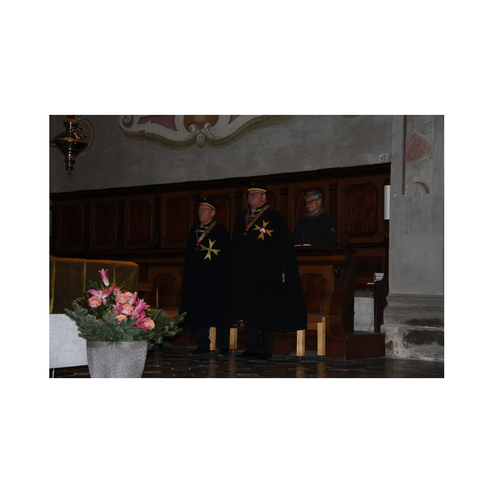 Weinsegnung in der Stadtpfarrkirche Köflach, im Dezember 2024. Segnung in der Kirche, Agappe und Ausklang