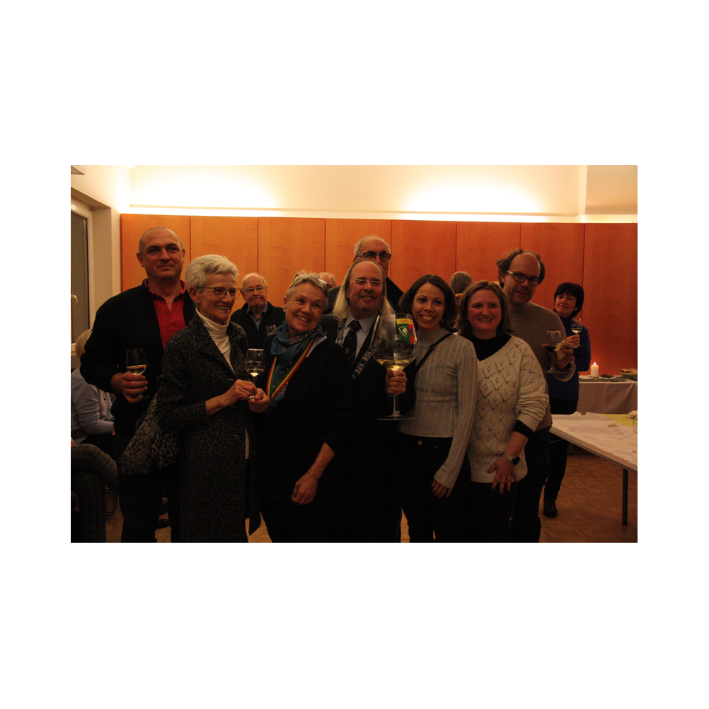 Weinsegnung in der Stadtpfarrkirche Köflach, im Dezember 2024. Segnung in der Kirche, Agappe und Ausklang