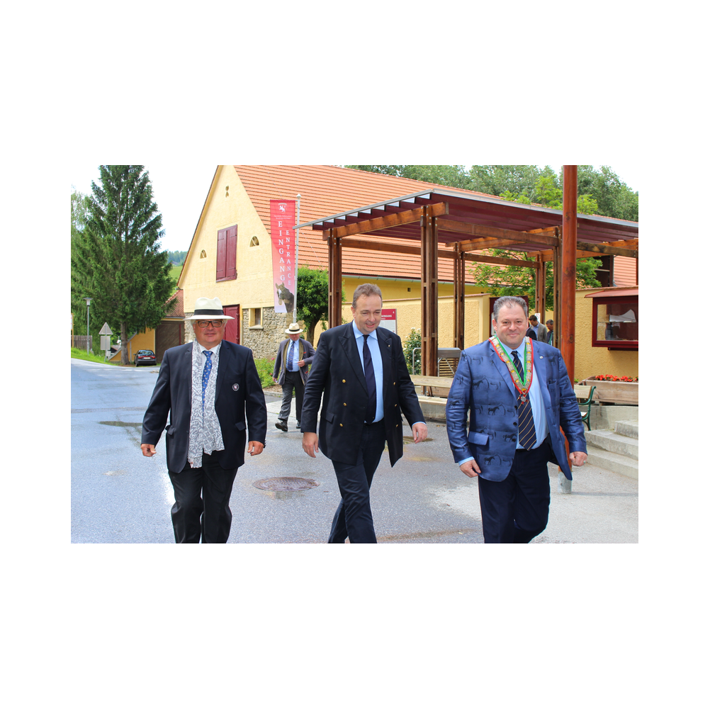 Legatsfest Patria Lipizzanae Styriae 2016 in Piber, Festzug, Kirche, Ansprache von Karl von Habsburg im Volkshaus Köflach