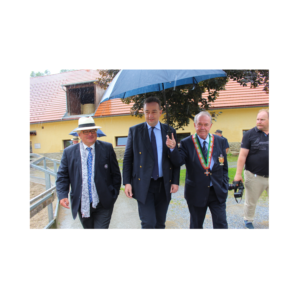 Legatsfest Patria Lipizzanae Styriae 2016 in Piber, Festzug, Kirche, Ansprache von Karl von Habsburg im Volkshaus Köflach