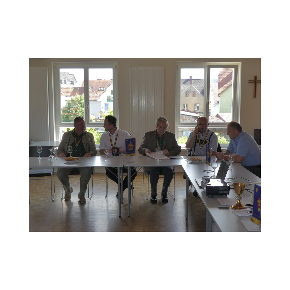 Marschallschulung beim Legat Patria Lipizzanae Styriae, Vor und in der Kirche und im Pfarrsaal