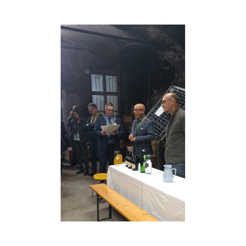 Sektverkostung in der Kellerei Harkamp. Kellerbesuch, Verkostung und Vorträge